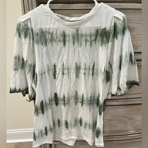 Good Hart green tie dye top